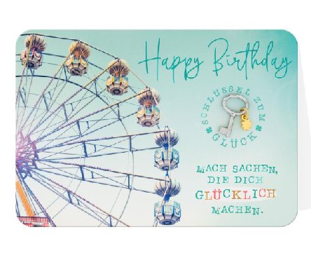 Glückwunschkarte zum Geburtstag Glückwunschkarte zum Geburtstag