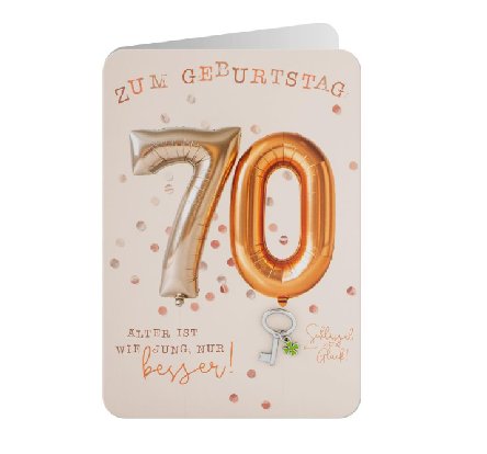Glückwunschkarte zum 70.Geburtstag