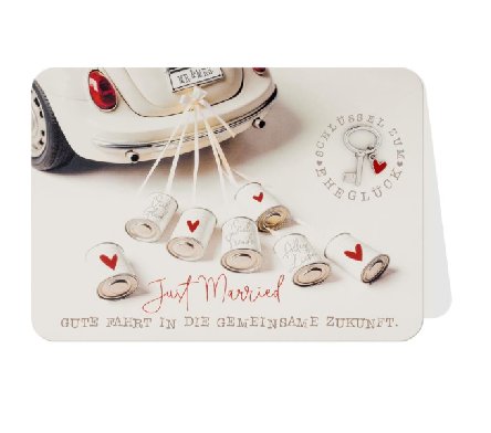 Glückwunschkarte zur Hochzeit
