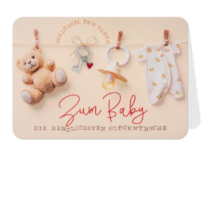 Glückwunschkarte zum Baby