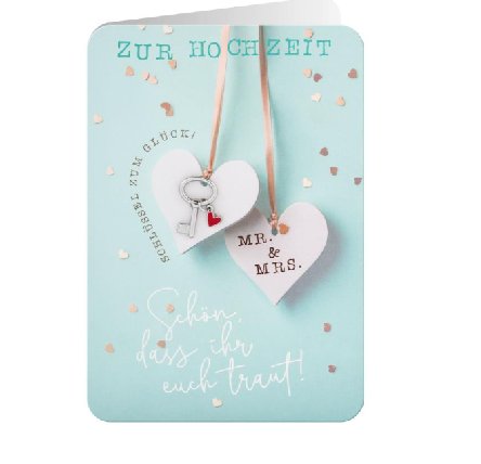 Glückwunschkarte zur Hochzeit Glückwunschkarte zur Hochzeit