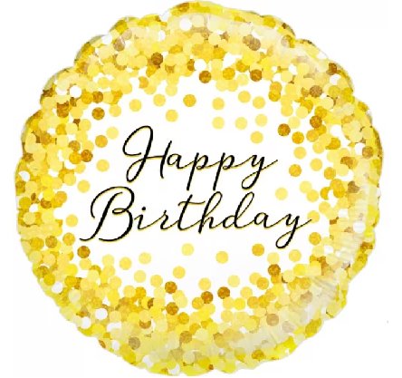 Happy Birthday Holographic Ballon Happy Birthday Holographic Ballon