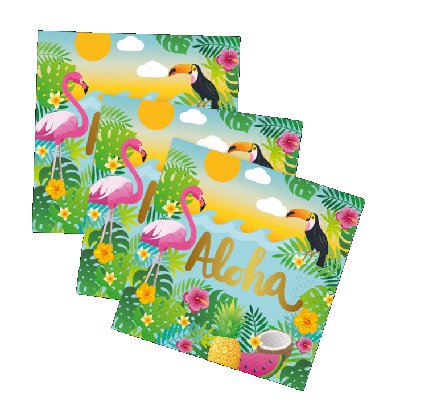 Aloha Papier Servietten, 20 Stück
