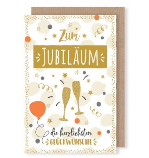 Jubiläum Karte