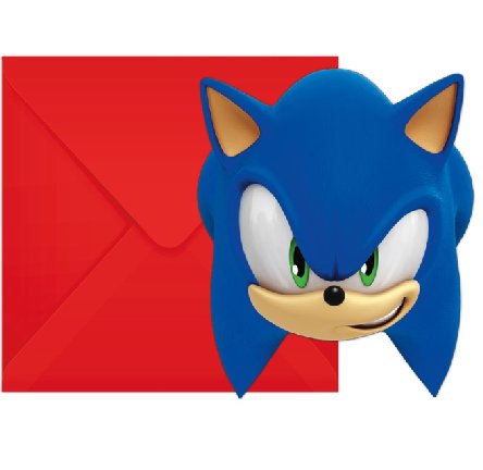 Sonic Einladungskarten mit Umschlägen Sonic Einladungskarten mit Umschlägen