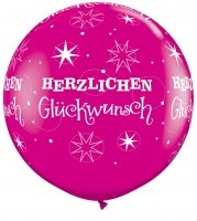 Herzlichen Glückwunsch Riesenballon, pink
