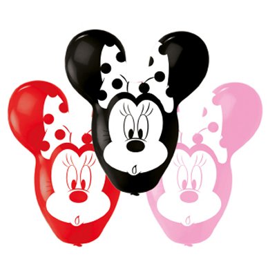 Minnie Mouse Ballons, 4 Stück