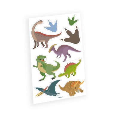 Dinosaurier Klebetattoos, 9 Stück