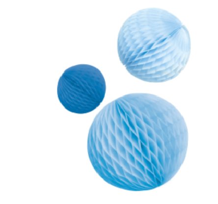 Wabenball Dekorationen Blau, 3 Stück Wabenball Dekorationen Blau, 3 Stück