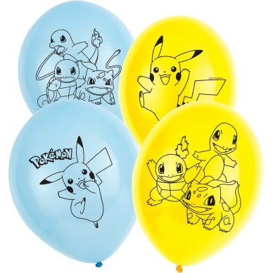 Pokemon Ballons, 6 Stück