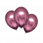 Latex Ballons Satin Flamingo Metallic, 6 Stück