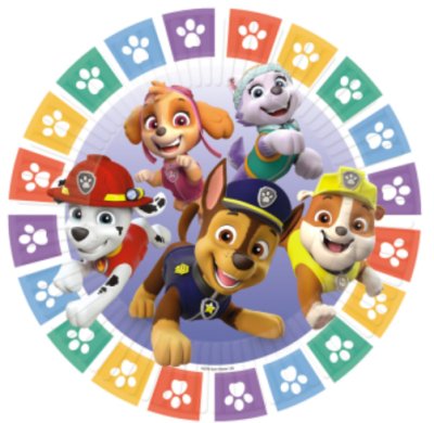 Paw Patrol Pappteller, 8 Stück