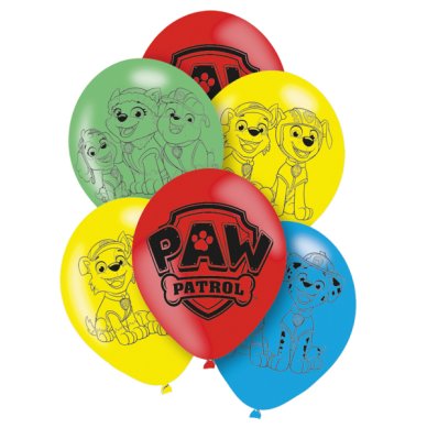 Paw Patrol Luftballons, 6 Stück
