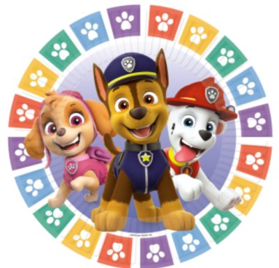 Paw Patrol Pappteller, 8 Stück