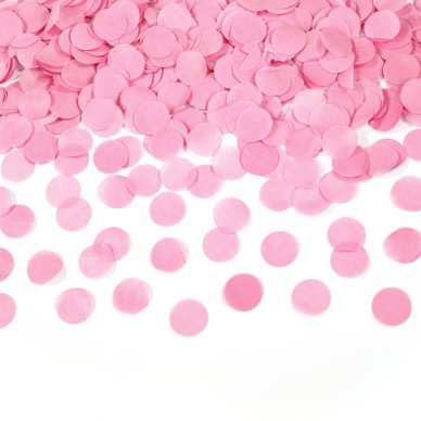 Konfettikanone rosa Pastell, 28 cm
