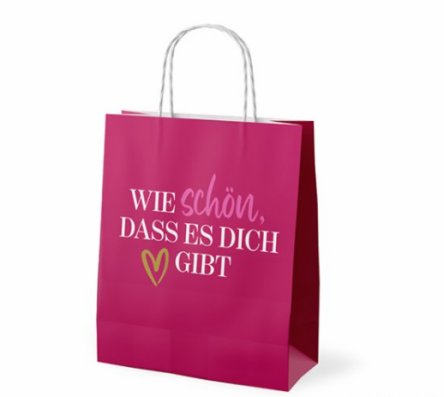 Geschenktüte mit Herz, 1 Stück