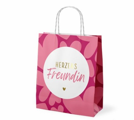 Geschenktüte mit Herz, 1 Stück