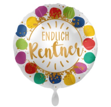 Endlich Rentner Folienballon