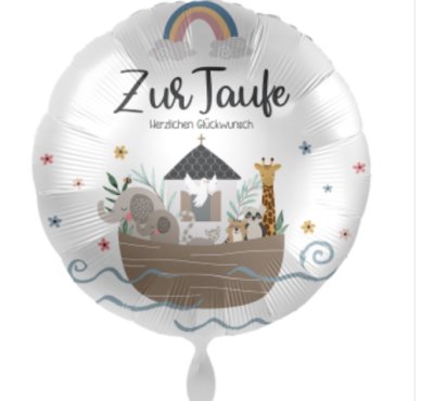 Folienballon Zur Taufe, 1 Stück