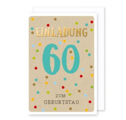 Einladungskarten zum 60. Geburtstag