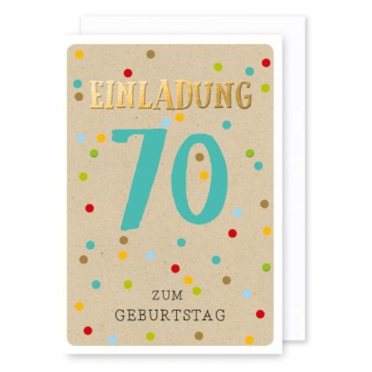 Einladungskarten zum 70.Geburtstag