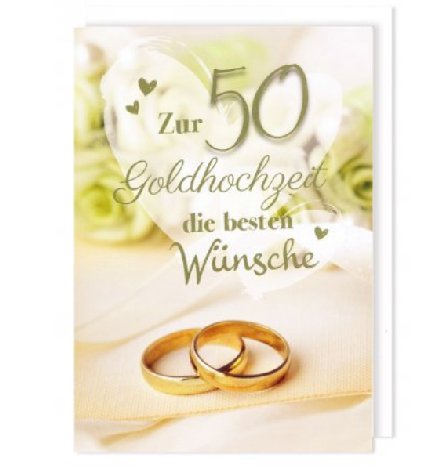 Avan la Vie - A4 Karte zur goldenen Hochzeit Avan la Vie - A4 Karte zur goldenen Hochzeit