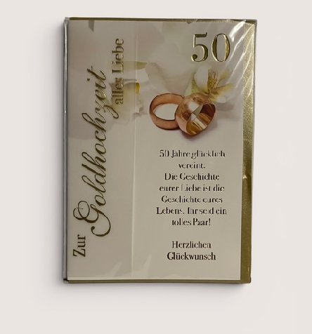 Goldene Hochzeit Glückwunschkarte