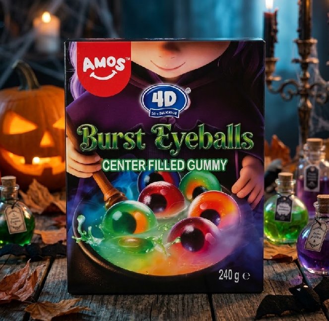 Halloween Fruchtgummi Augäpfel, 240g