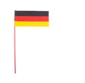Deutschland Flaggen Fahnen auf Stab, 60 Stück