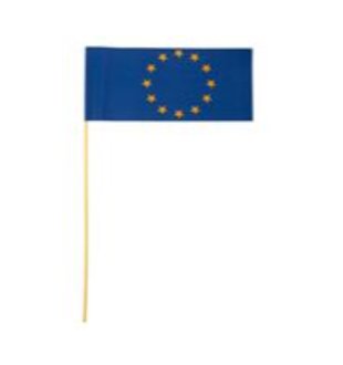 Europa Flaggen Fahnen auf Stab, 60 Stück