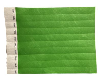 Eintrittsbänder 100 Stück, grün