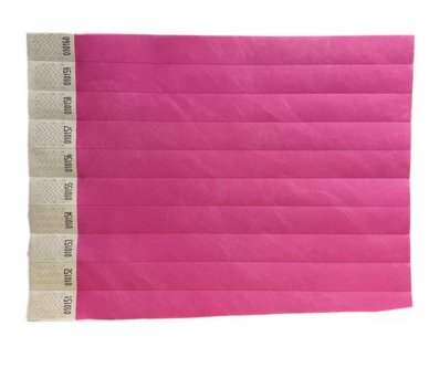 Eintrittsbänder 100 Stück, pink