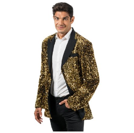 Schlager Glitzer Jacke,gold,Gr. L Schlager Glitzer Jacke,gold,Gr. L