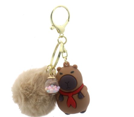 Capybara Schlüsselanhänger mit Schal