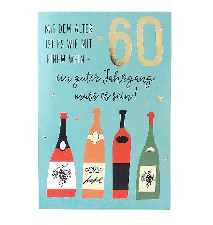 Musikkarte Jump Outs zum 60.Geburtstag