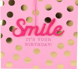 Depesche Karte zum Smile Geburtstag