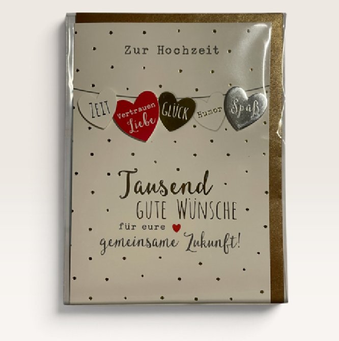 Glückwunschkarte zur Hochzeit Glückwunschkarte zur Hochzeit