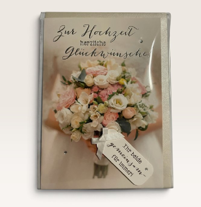 Glückwunschkarte zur Hochzeit Glückwunschkarte zur Hochzeit