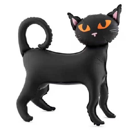 Katze schwarz stehend Katze schwarz stehend