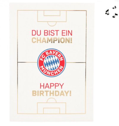 FC Bayern München Geburtstag Soundkarte