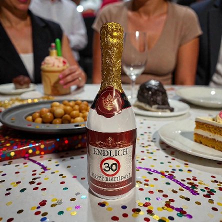 Flasche zum 30.Geburtstag - befüllbar