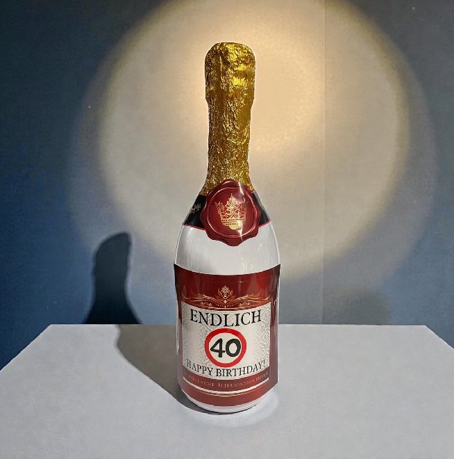 Flasche zum 40.Geburtstag - befüllbar