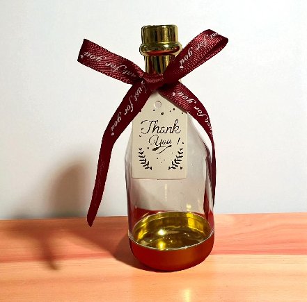 Befüllbare Flasche mit Thank You