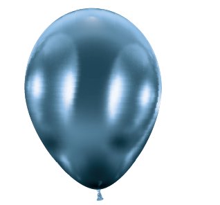 Ballons in glossy blau, 50 Stück - 33 cm