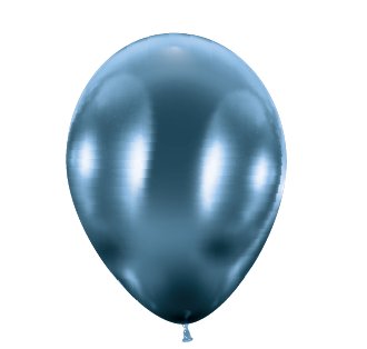 50 Ballons Glossy / Shiny blau