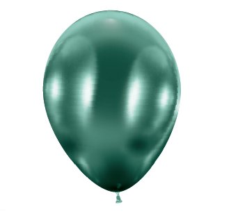 Ballons in glossy grün, 50 Stück - 33 cm