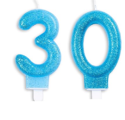 Tortenkerze zum 30.Geburtstag