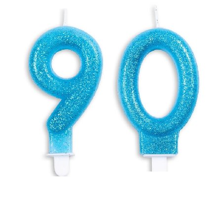 Tortenkerze zum 90.Geburtstag