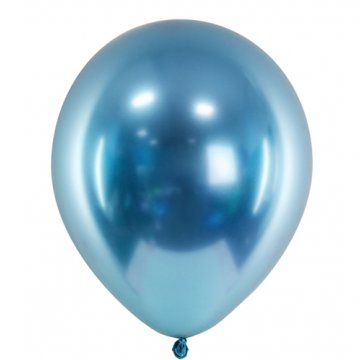 50 Luftballons XL - Ø 27cm - Glossy - Blau