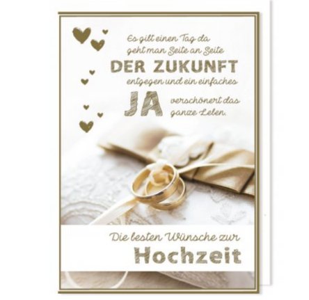 Große Karte zur Hochzeit